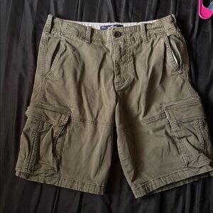Olive Cargo Shorts